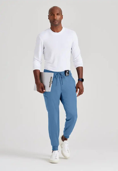 Barco Unify Men's 6 Pocket Jogger - Ciel Blue - The Uniform Store