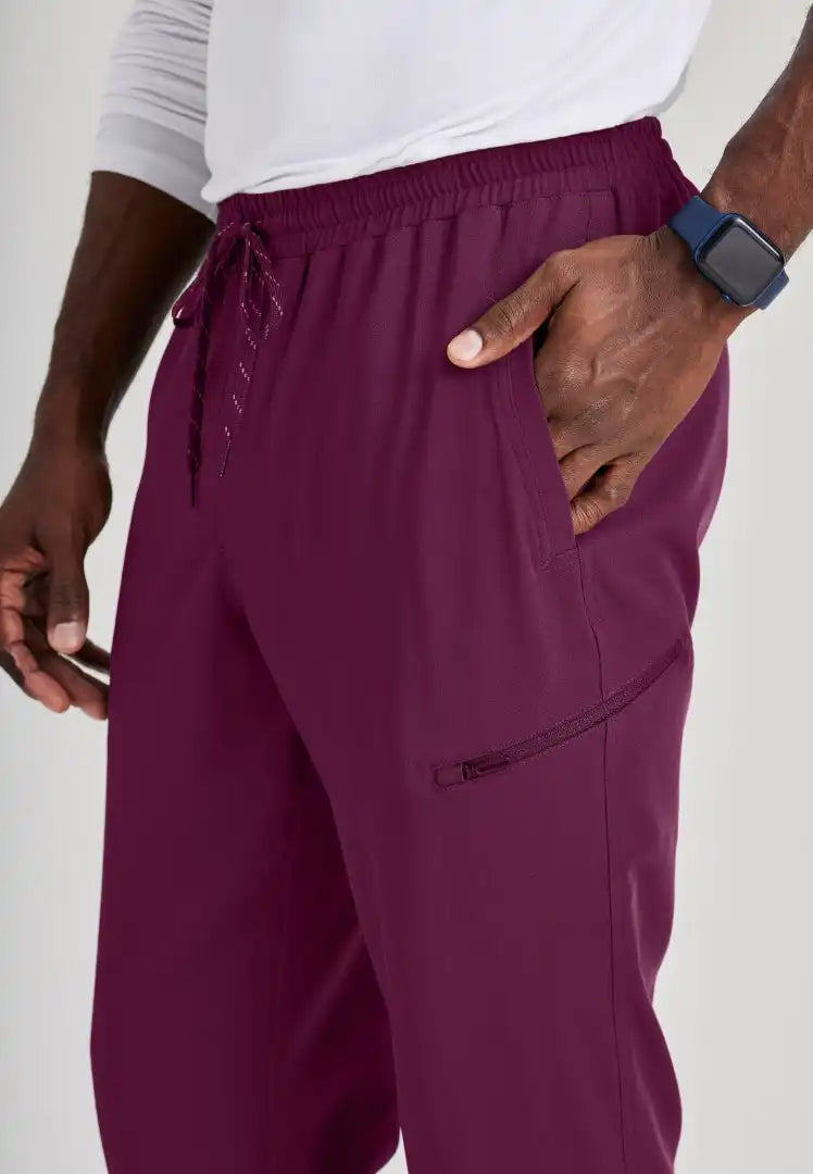 Jogger 6 poches homme - Vin