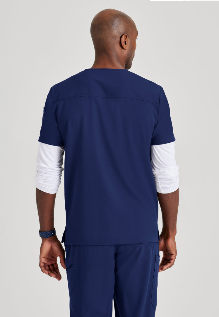 Barco Unify "Rally" 3 Pocket V-Neck Top - Indigo