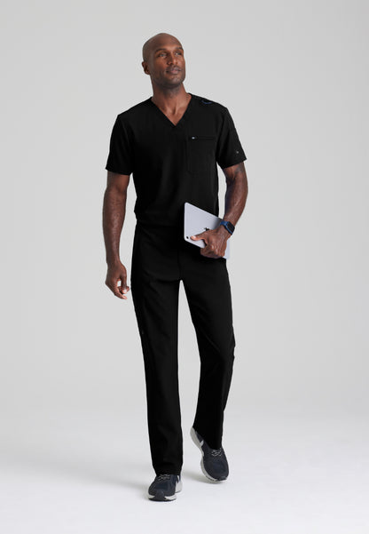Rally 3 Pocket V-Neck Top - Black