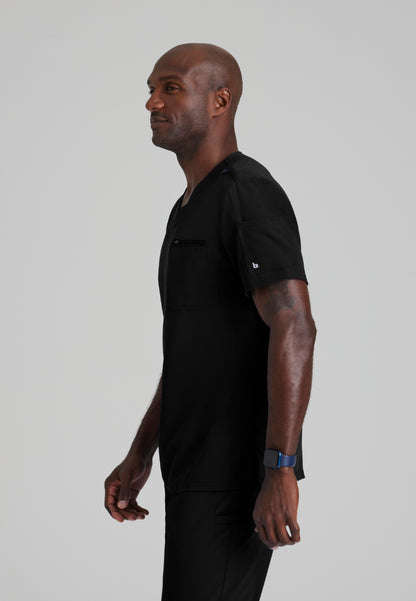 Rally 3 Pocket V-Neck Top - Black