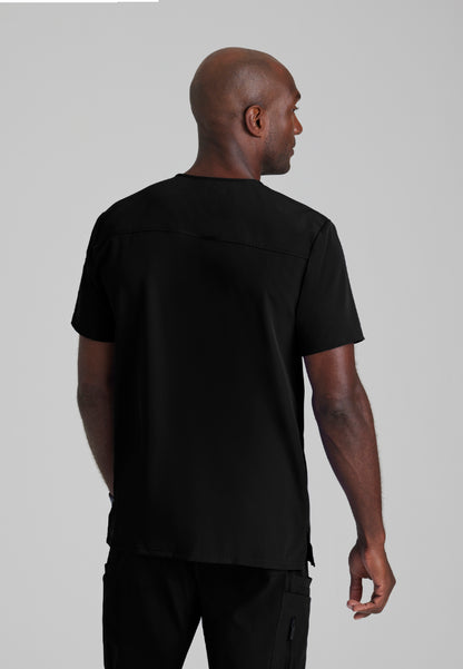 Rally 3 Pocket V-Neck Top - Black