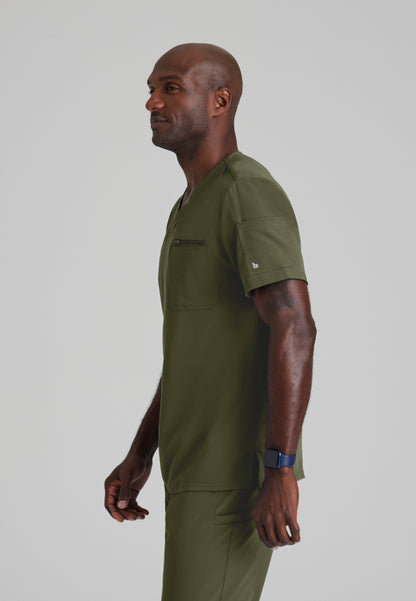 Rally 3 Pocket V-Neck Top - Olive