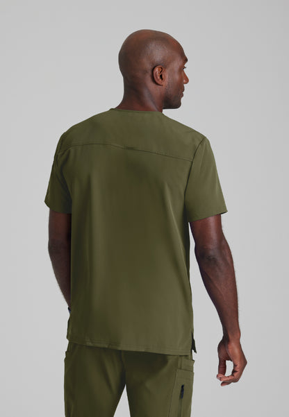 Rally 3 Pocket V-Neck Top - Olive