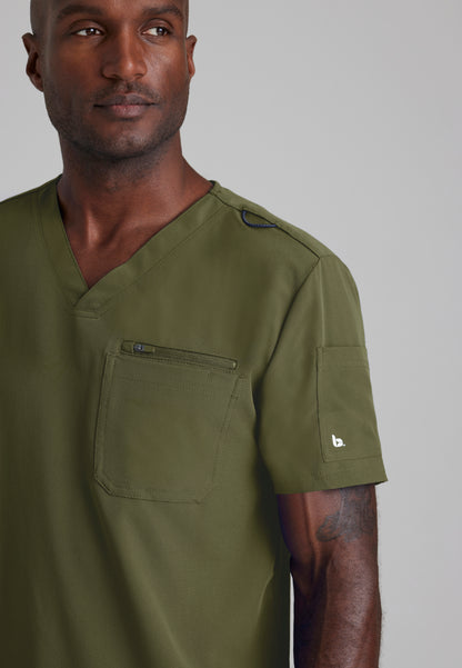 Rally 3 Pocket V-Neck Top - Olive