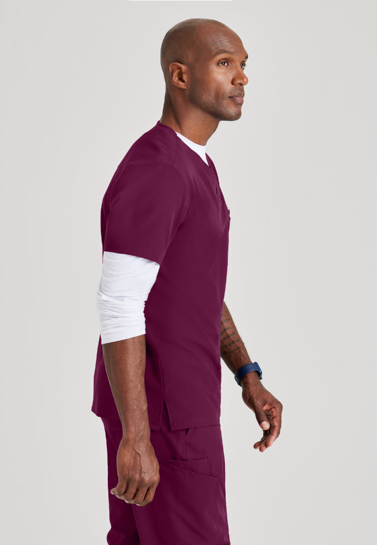 Barco Unify "Rally" 3 Pocket V-Neck Top - Wine