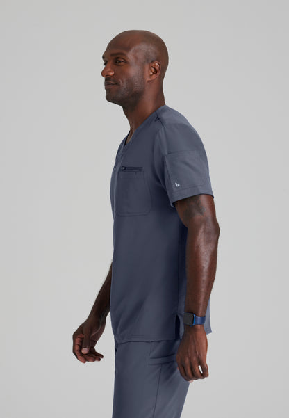 Rally 3 Pocket V-Neck Top - Steel