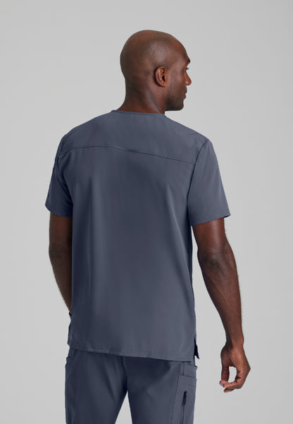 Rally 3 Pocket V-Neck Top - Steel