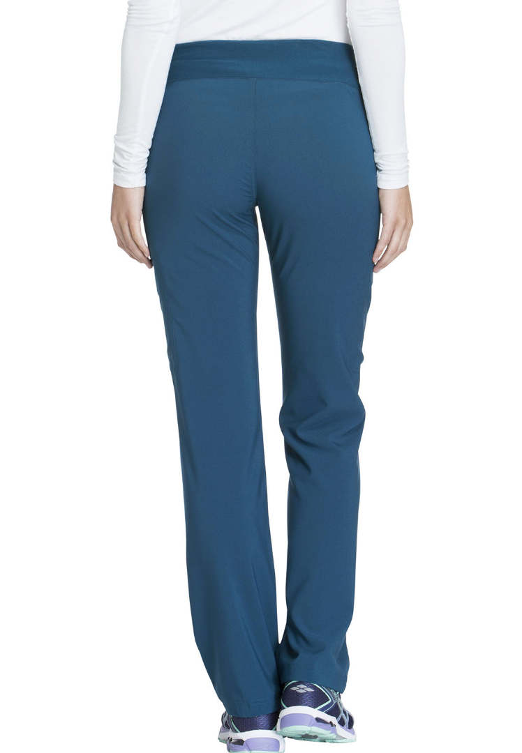 Cherokee Mid-Rise Straight Leg Pull-on Pant - Caribbean - The Uniform Store