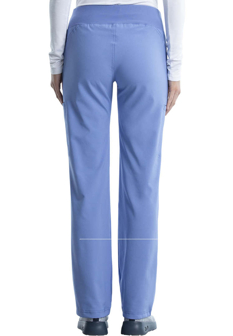 Cherokee Mid-Rise Straight Leg Pull-on Pant - Ceil - The Uniform Store