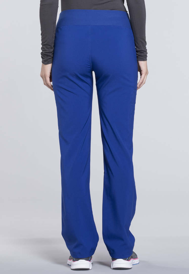 Cherokee Mid-Rise Straight Leg Pull-on Pant - Galaxy Blue - The Uniform Store