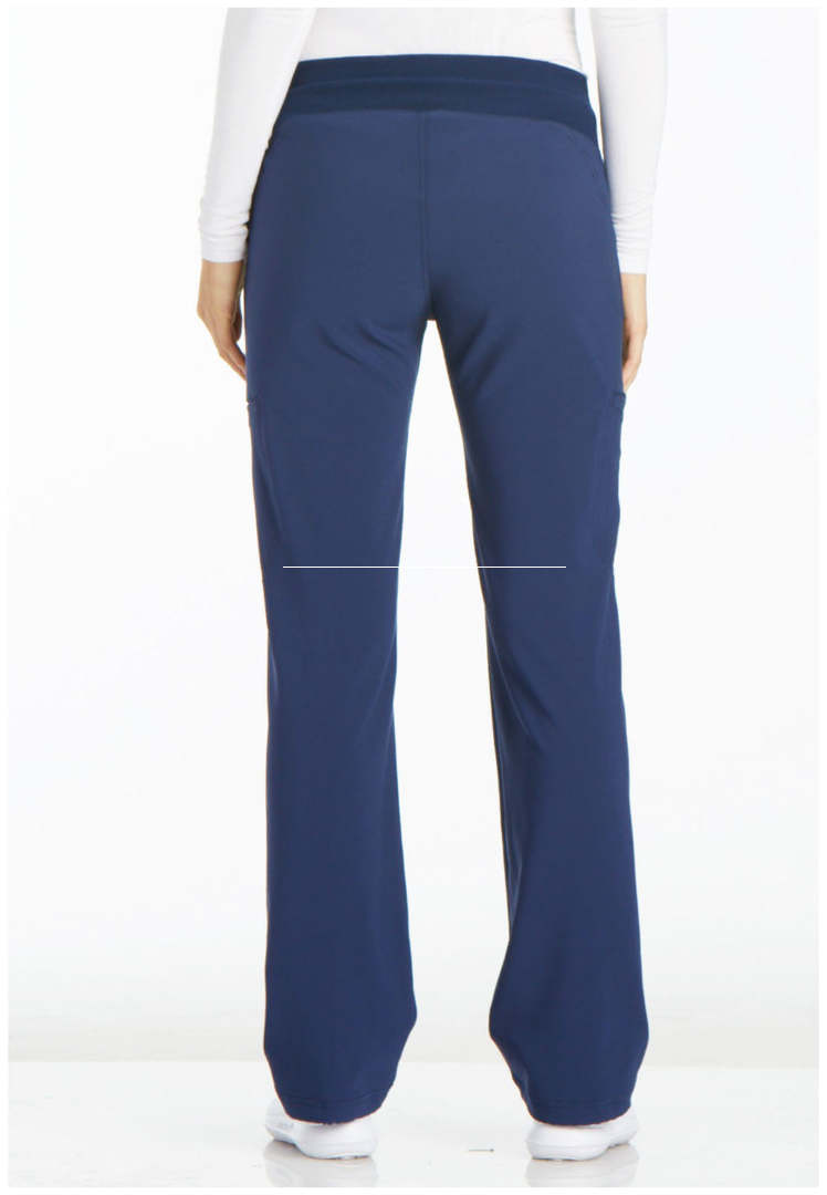 Cherokee Mid-Rise Straight Leg Pull-on Pant - Navy - The Uniform Store