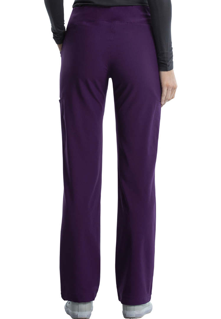 Cherokee Mid-Rise Straight Leg Pull-on Pant - Eggplant