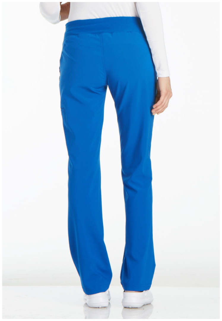 Cherokee Mid-Rise Straight Leg Pull-on Pant - Royal Blue - The Uniform Store