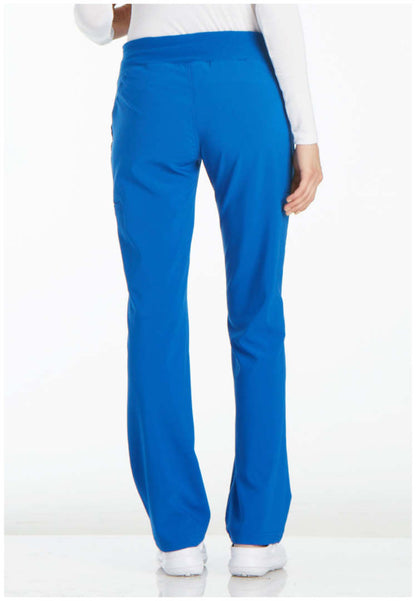 Cherokee Mid-Rise Straight Leg Pull-on Pant - Royal Blue - The Uniform Store