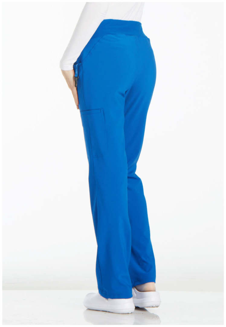 Cherokee Mid-Rise Straight Leg Pull-on Pant - Royal Blue - The Uniform Store