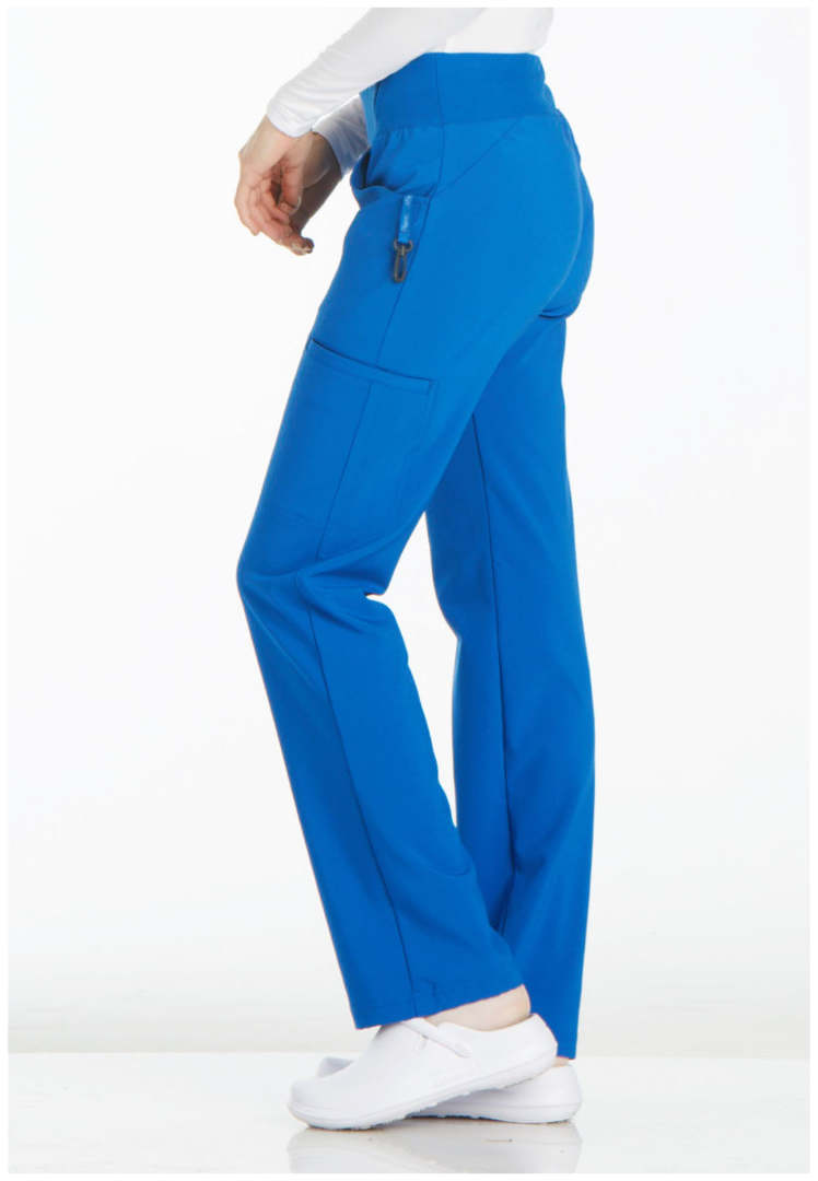 Cherokee Mid-Rise Straight Leg Pull-on Pant - Royal Blue - The Uniform Store