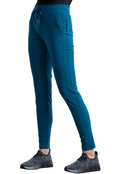 Mid-Rise Tapered Leg Drawstring Pant - Caribbean