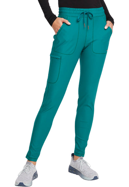 Mid-Rise Tapered Leg Drawstring Pant - Hunter
