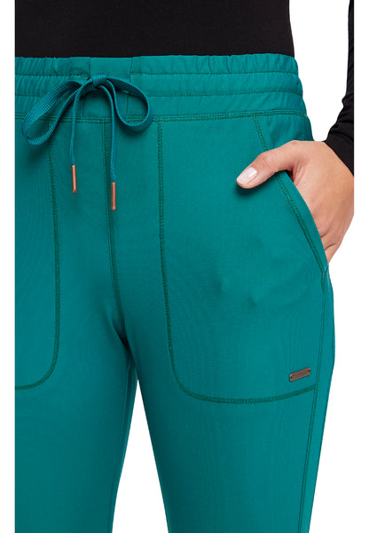 Mid-Rise Tapered Leg Drawstring Pant - Hunter