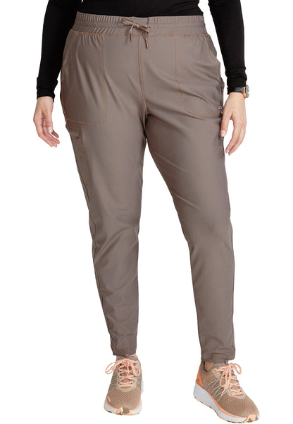 Mid-Rise Tapered Leg Drawstring Pant - Iron