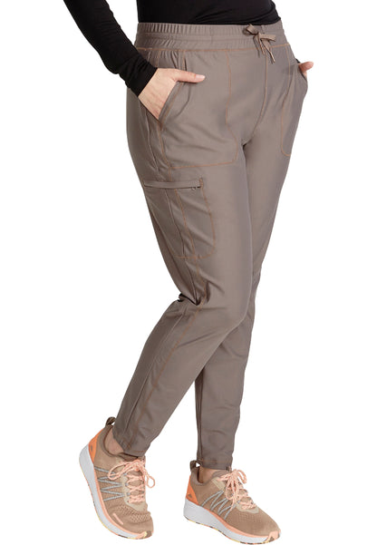 Mid-Rise Tapered Leg Drawstring Pant - Iron
