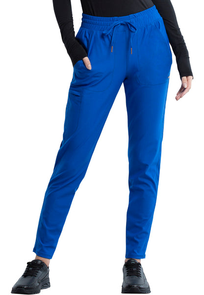 Mid-Rise Tapered Leg Drawstring Pant - Royal