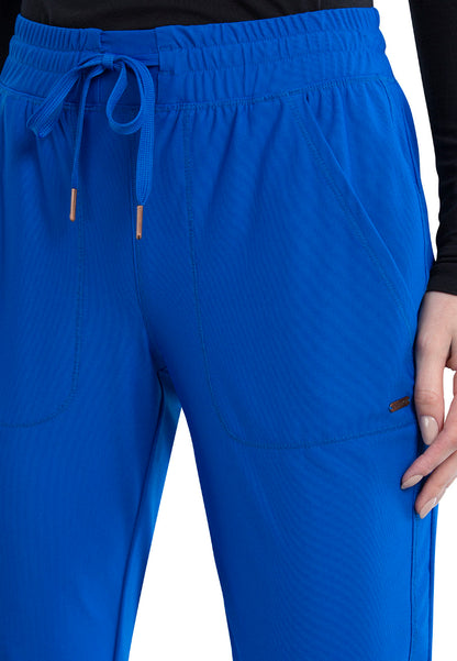 Mid-Rise Tapered Leg Drawstring Pant - Royal