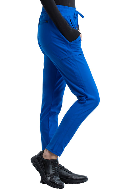 Mid-Rise Tapered Leg Drawstring Pant - Royal