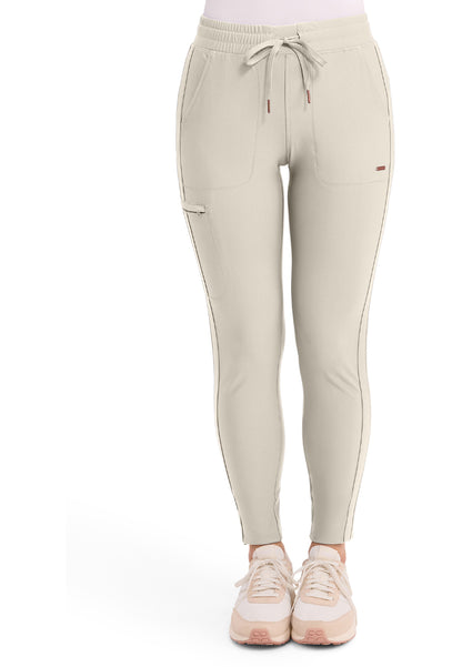 Mid-Rise Tapered Leg Drawstring Pant - Summer Sand