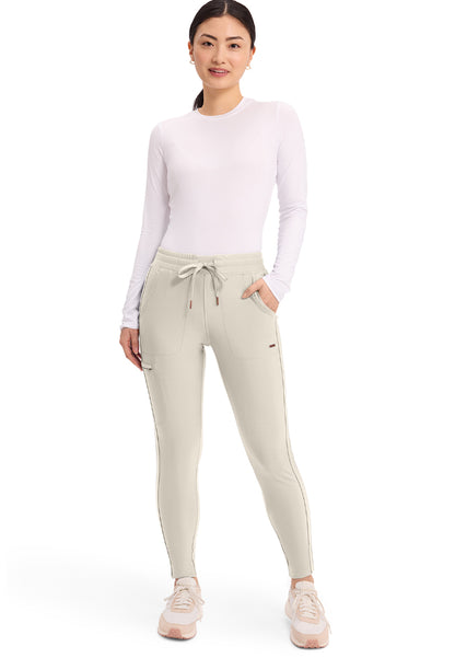 Mid-Rise Tapered Leg Drawstring Pant - Summer Sand