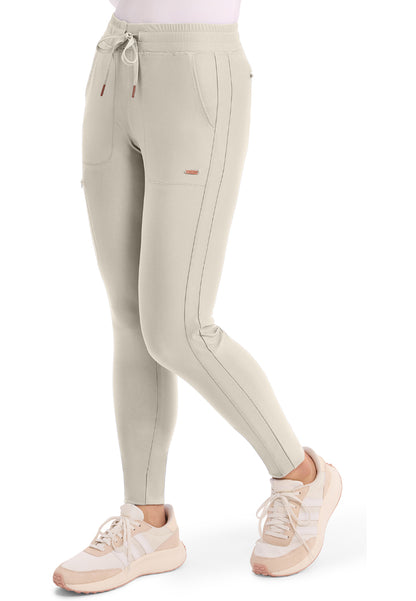 Mid-Rise Tapered Leg Drawstring Pant - Summer Sand