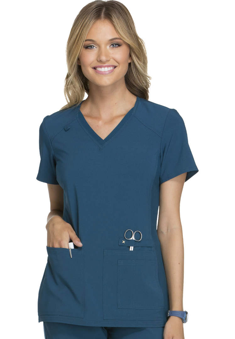 Cherokee iFlex V-Neck Scrub Top - Caribbean