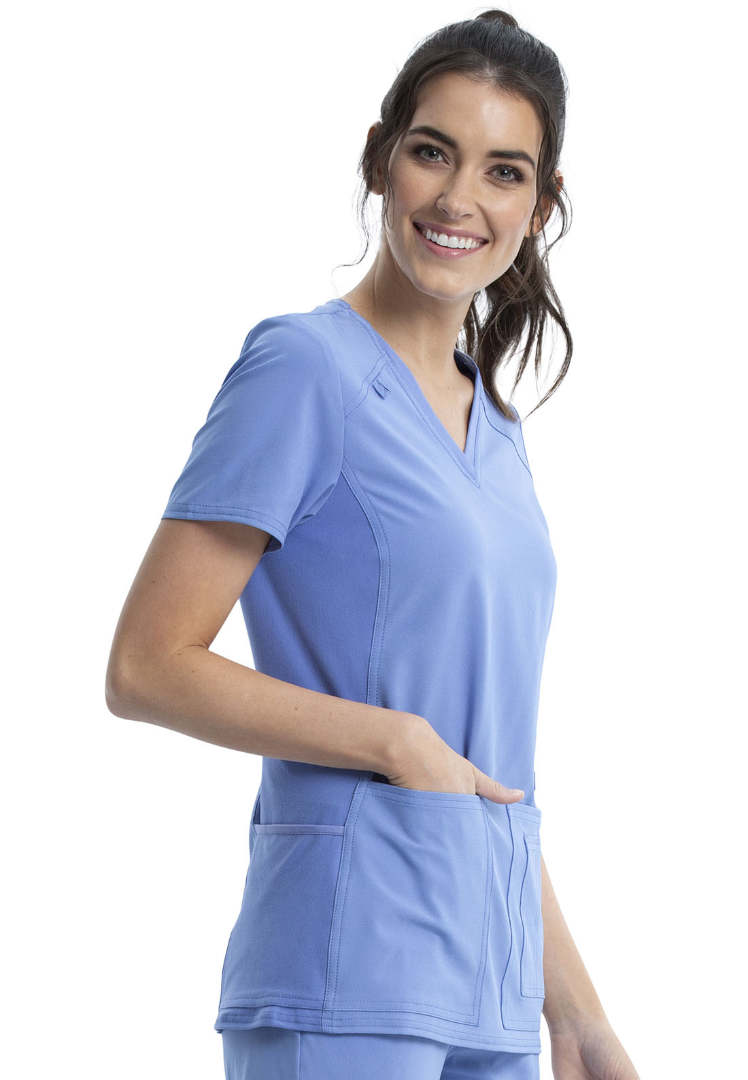 Cherokee iFlex V-Neck Scrub Top - Ciel