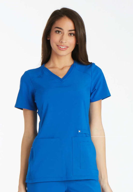 Cherokee iFlex V-Neck Scrub Top - Royal Blue