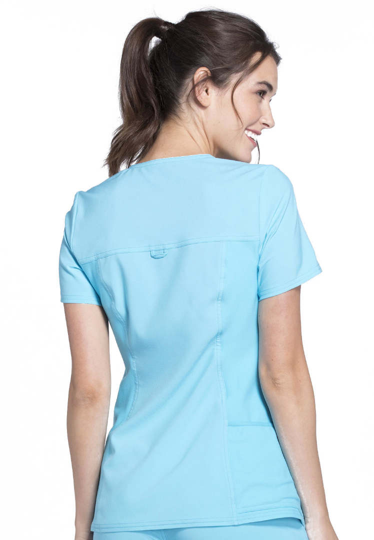 Cherokee iFlex V-Neck Scrub Top - Turquoise