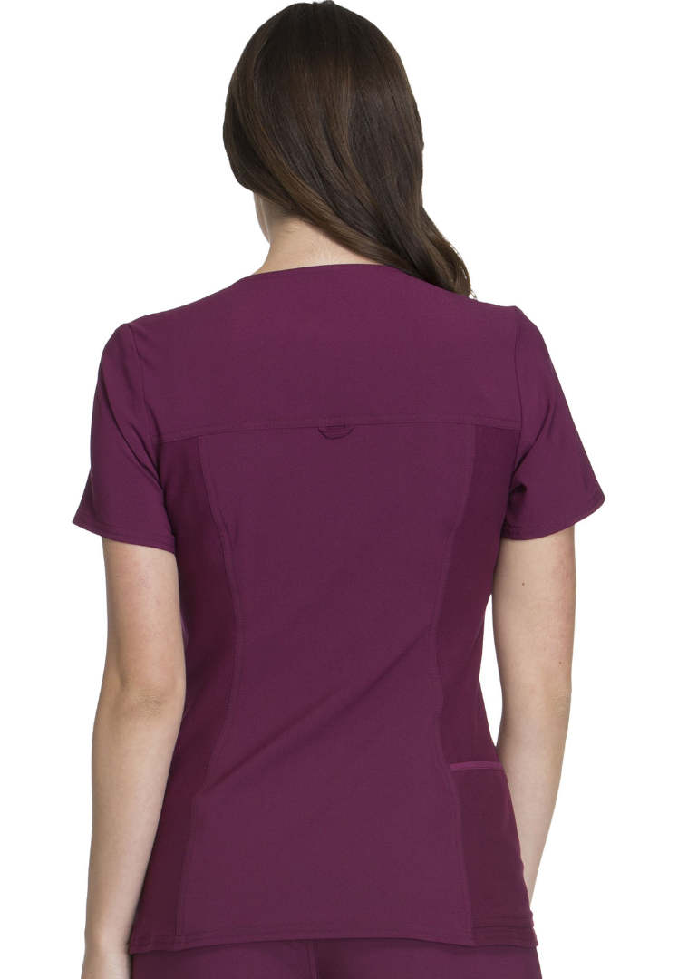 Cherokee iFlex V-Neck Scrub Top - Wine