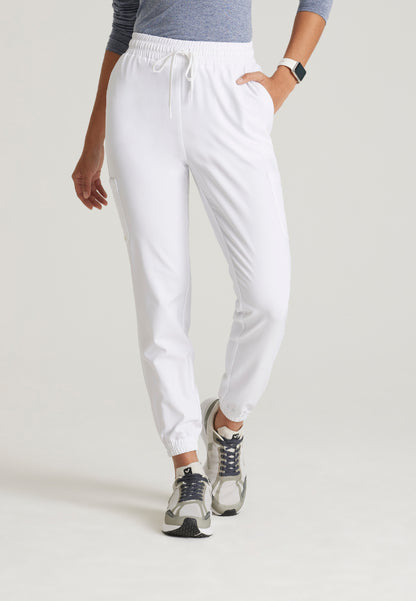 Terra 6-Pocket Mid-Rise Cargo Pant - White