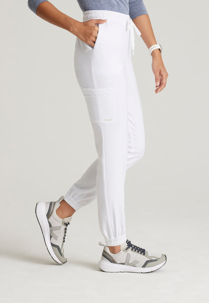 Terra 6-Pocket Mid-Rise Cargo Pant - White