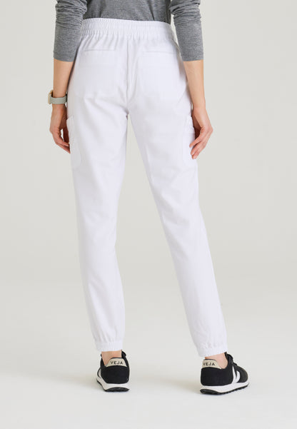 Terra 6-Pocket Mid-Rise Cargo Pant - White