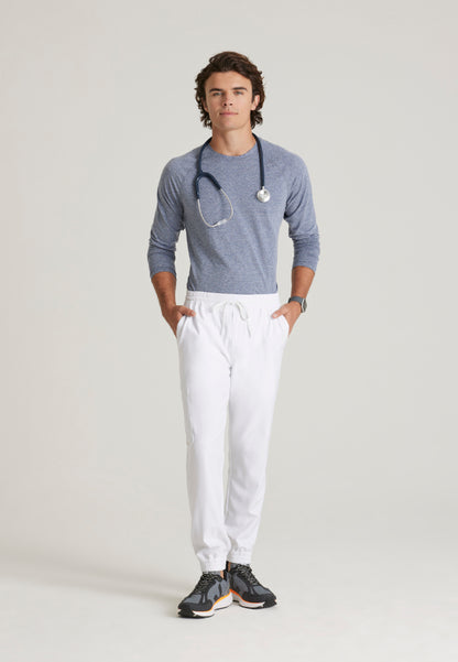 Voyager 5-Pocket Jogger Scrub Pant - White