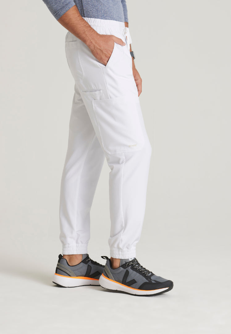 Voyager 5-Pocket Jogger Scrub Pant - White