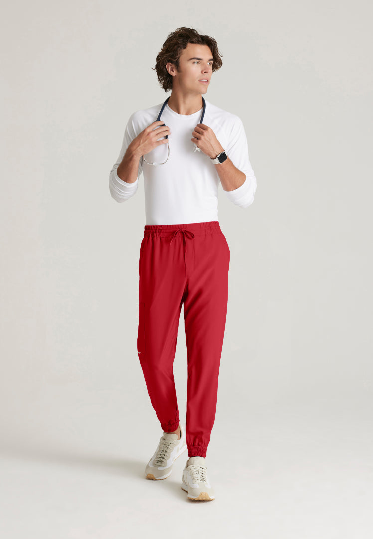 Voyager 5-Pocket Jogger Scrub Pant - True Red