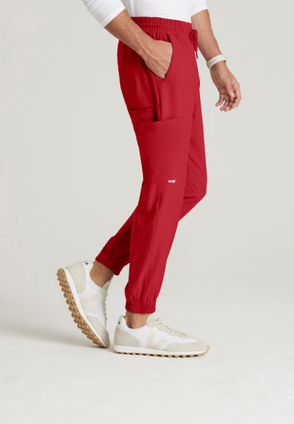 Voyager 5-Pocket Jogger Scrub Pant - True Red
