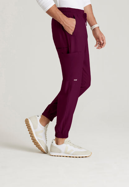 Voyager 5-Pocket Jogger Scrub Pant - Wine