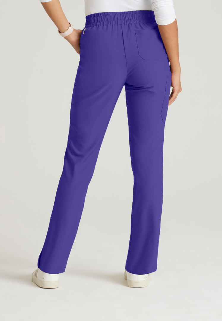 Grey's Anatomy™ Evolve "Cosmo" 6-Pocket Mid-Rise Tapered Leg Pant - New Grape