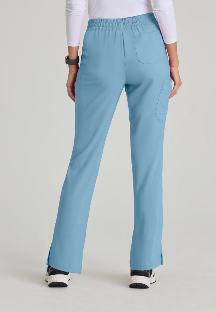 Grey's Anatomy™ Evolve "Cosmo" 6-Pocket Mid-Rise Tapered Leg Pant - Ocean Mist