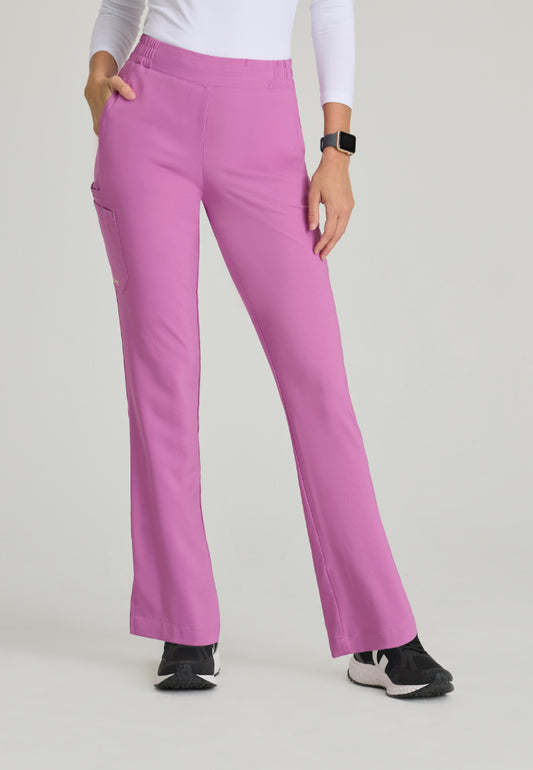 Grey's Anatomy™ Evolve "Cosmo" 6-Pocket Mid-Rise Tapered Leg Pant - Twilight Mauve