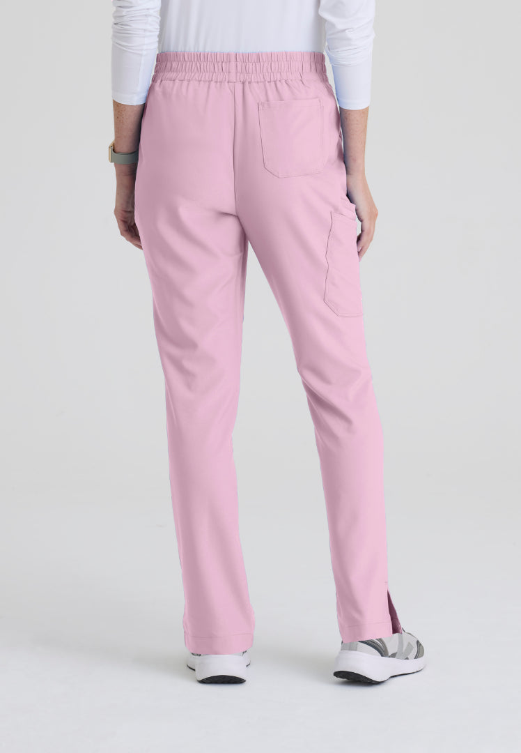 Cosmo 6-Pocket Mid-Rise Tapered Leg Pant - Misty Pink