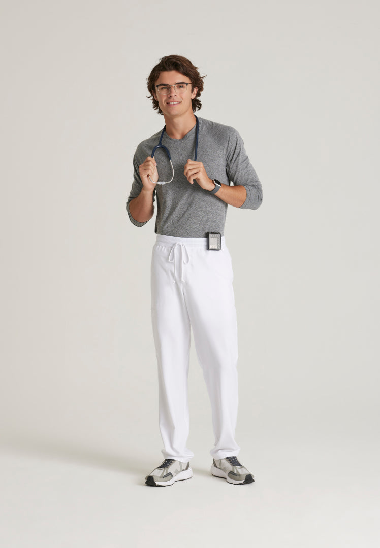 Highland 5-Pocket Scrub Pant - White